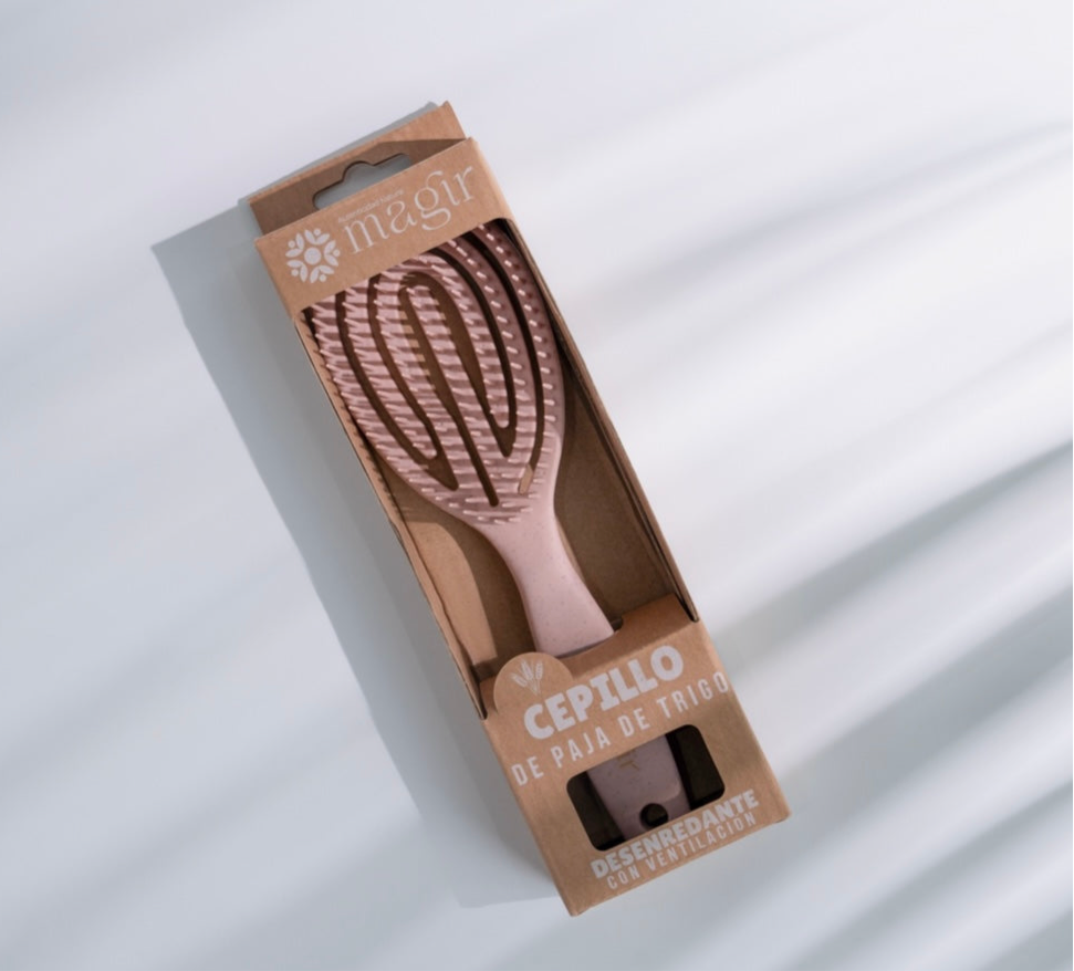 CEPILLO DE PAJA DE TRIGO CON VENTILACION