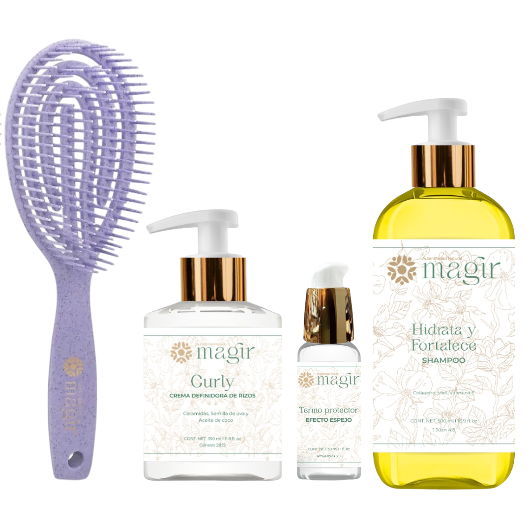 KIT PLAYERO CURLY          HIDRATA Y FORTALECE